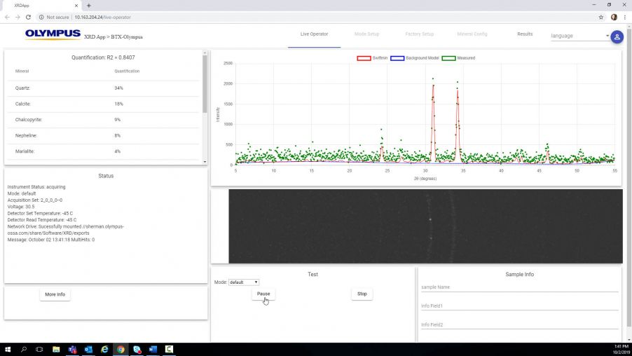 X線回折装置による、迅速な定量鉱物分析